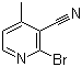 structure of CAS# 65996-02-3, 2-Bromo-4-methylpyridine-3-carbonitrile