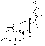 structure of CAS# 66-28-4, 毒毛旋花子苷元