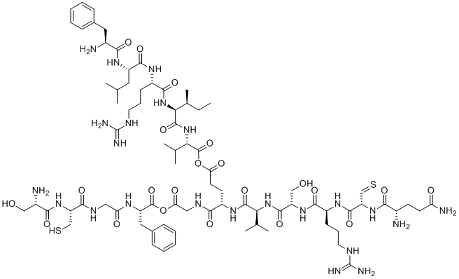 structure of CAS# 66004-57-7, 生长激素(176-191)