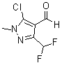 structure of CAS# 660845-30-7, 5-氯-3-(二氟甲基)-1-甲基-1H-吡唑-4-甲醛