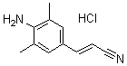 structure of CAS# 661489-23-2, (E)-3-(4-氨基-3,5-二甲基苯基)-2-丙烯腈盐酸盐