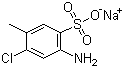 structure of CAS# 6627-59-4, Sodium 4-amino-6-chlorotoluene-3-sulphonate