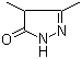 structure of CAS# 6628-22-4, 3,4-二甲基-5-吡唑啉酮