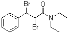 CAS # 6628-47-3, 2,3-Dibromo-N,N-diethyl-3-phenylpropanamide, NSC 60612