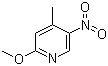 structure of CAS# 6635-90-1, 2-甲氧基-4-甲基-5-硝基吡啶