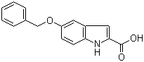 structure of CAS# 6640-09-1, 5-苄氧基吲哚-2-羧酸