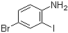 structure of CAS# 66416-72-6, 4-溴-2-碘苯胺