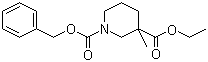 structure of CAS# 664364-60-7, N-Cbz-3-甲基-3-哌啶甲酸乙酯