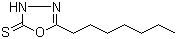 structure of CAS# 66473-10-7, 5-庚基-1,3,4-恶二唑-2(3H)-硫酮