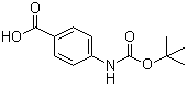 structure of CAS# 66493-39-8, 4-(N-叔丁氧羰基氨基)苯甲酸