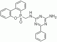 CAS # 66560-05-2, N-[(10-Oxido-9,10-dihydro-9-oxa-10-phosphaphenanthrene)methyl]-6-phenyl-1,3,5-triazine-2,4-diamine, N-(6H-Dibenz[c,e][1,2]oxaphosphorin-6-ylmethyl)-6-phenyl-1,3,5-triazine-2,4-diamine P-oxide