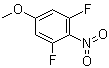 structure of CAS# 66684-62-6, 4-硝基-3,5-二氟苯甲醚