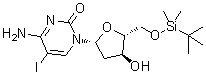 structure of CAS# 666848-11-9, 2'-脱氧-5'-O-[(叔丁基)二甲基硅烷基]-5-碘胞苷