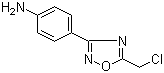 structure of CAS# 6674-17-5, 4-(5-氯甲基-1,2,4-恶二唑-3-基)苯胺