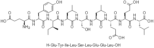 CAS 登录号：667405-78-9, L-alpha-谷氨酰-L-酪氨酰-L-异亮氨酰-L-亮氨酰-L-丝氨酰-L-亮氨酰-L-alpha-谷氨酰-L-alpha-谷氨酰-L-亮氨酸