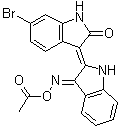 structure of CAS# 667463-85-6, 6-Bromoindirubin-3'-acetoxime
