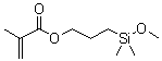 (异丁烯酰氧基丙基)二甲基甲氧基硅烷分子结构 (CAS 66753-64-8)