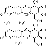 structure of CAS# 66778-17-4, 七叶苷水合物