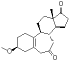 CAS 登录号：6679-39-6, 3beta-甲氧基-B-高雌甾-5(10)-烯-7,17-二酮