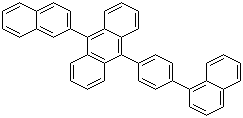 structure of CAS# 667940-34-3, 9-(2-Naphthyl)-10-[4-(1-naphthyl)phenyl]anthracene