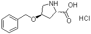structure of CAS# 66831-16-1, (4R)-4-(苄氧基)-L-脯氨酸盐酸盐