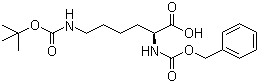structure of CAS# 66845-42-9, N-苄氧羰基-N'-叔丁氧羰基-L-赖氨酸