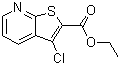 structure of CAS# 66869-77-0, 3-氯噻吩并[2,3-b]吡啶-2-羧酸乙酯