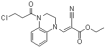 CAS 登录号：6687-91-8, 4-(3-氯丙酰基)-alpha-氰基-3,4-二氢-1(2H)-喹喔啉丙烯酸乙酯