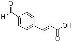 CAS # 66885-68-5, (2E)-3-(4-Formylphenyl)-2-propenoic acid, p-Formyl-(E)-cinnamic acid, trans-3-(4-Formylphenyl)-2-propenoic acid, trans-4-Formylcinnamic acid, trans-p-Formylcinnamic acid