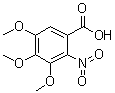 structure of CAS# 66907-52-6, 3,4,5-三甲氧基-2-硝基苯甲酸