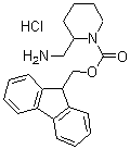 structure of CAS# 669713-55-7, 2-(氨基甲基)-1-哌啶甲酸 9H-芴-9-基甲酯盐酸盐