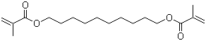 1,10-癸二醇二甲基丙烯酸酯分子结构 (CAS 6701-13-9)