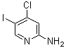 structure of CAS# 670253-37-9, 4-氯-5-碘-2-氨基吡啶