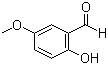 CAS 登录号：672-13-9, 2-羟基-5-甲氧基苯甲醛