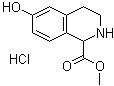 structure of CAS# 672310-19-9, 1,2,3,4-四氢-6-羟基-1-异喹啉羧酸甲酯盐酸盐