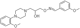 CAS # 67254-81-3, Peradoxime, 1-[(3-Methoxyphenyl)methylideneamino]oxy-3-[4-(2-methoxyphenyl)piperazin-1-yl]propan-2-ol