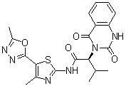 CAS # 672926-33-9, (alphaS)-1,4-Dihydro-alpha-(1-methylethyl)-N-[4-methyl-5-(5-methyl-1,3,4-oxadiazol-2-yl)-2-thiazolyl]-2,4-dioxo-3(2H)-quinazolineacetamide, Kif15-IN-2