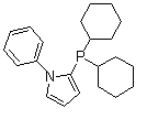 structure of CAS# 672937-60-9, N-Phenylpyrrol-2-yldicyclohexylphosphine