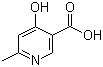 CAS 登录号：67367-33-3, 4-羟基-6-甲基烟酸, 6-甲基-4-羟基-3-吡啶甲酸