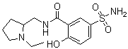 structure of CAS# 67381-52-6, O-去甲基舒必利