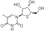 CAS 登录号：6741-71-5, 5-甲基-4'-硫代尿苷