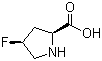 structure of CAS# 6745-32-0, (2S,4S)-4-氟吡咯烷-2-甲酸