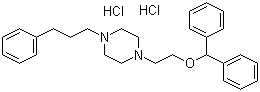 structure of CAS# 67469-81-2, 1-[2-(二苯基甲氧基)乙基]-4-(3-苯基丙基)哌嗪二盐酸盐