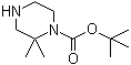 structure of CAS# 674792-07-5, 2,2-二甲基哌嗪-1-羧酸叔丁酯