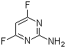 structure of CAS# 675-11-6, 2-氨基-4,6-二氟嘧啶