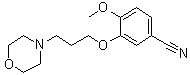 CAS # 675126-28-0, 4-Methoxy-3-[3-(4-morpholinyl)propoxy]benzonitrile, 4-Methoxy-3-(3-morpholinopropoxy)benzonitrile