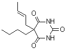 CAS 登录号：67526-22-1, 5-(2-丁烯-1-基)-5-丁基-2,4,6(1H,3H,5H)-嘧啶三酮