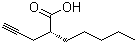 structure of CAS# 675831-45-5, (2R)-2-(2-Propyn-1-yl)heptanoic acid