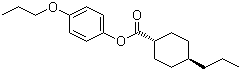 CAS 登录号：67589-40-6, 反式-4-丙基环己基甲酸 4-丙氧基苯酯