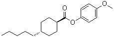 structure of CAS# 67589-52-0, 4-甲氧基苯基 反式-4-戊基环己烷羧酸酯